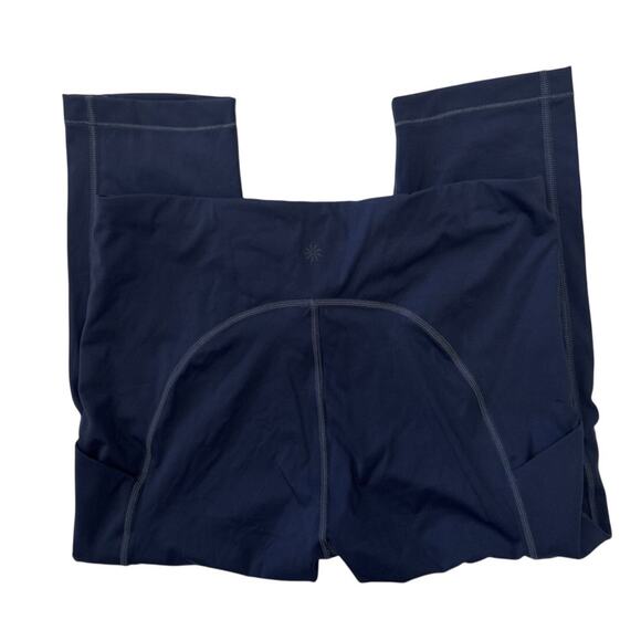 Athleta Leggings Ultimate Stash Pocket Capri Navy Blue Athletic Size LP - Picture 4 of 12
